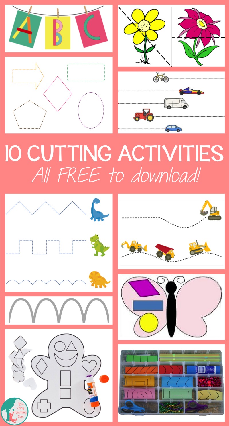 10 Cutting Activities for Kids - Liz's Early Learning Spot