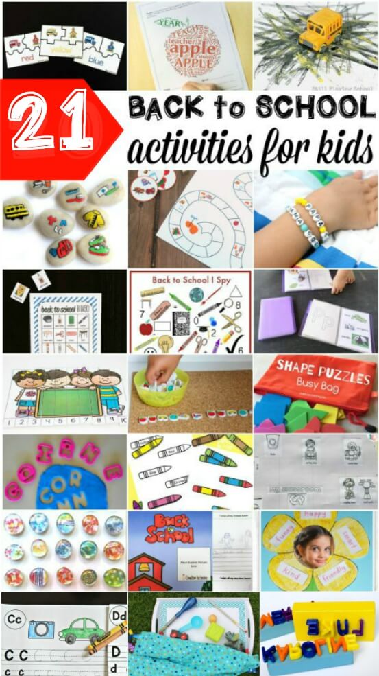 21 Back to School Activities for Kids