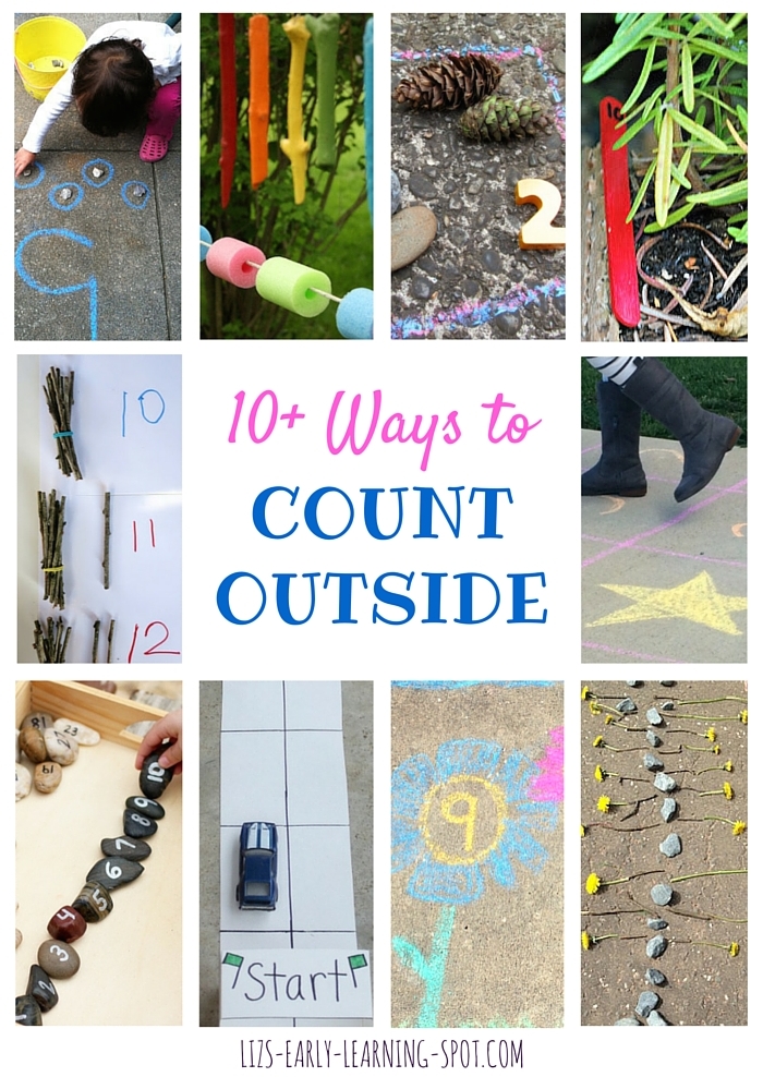 10 Ways to Count Outside | Liz's Early Learning Spot