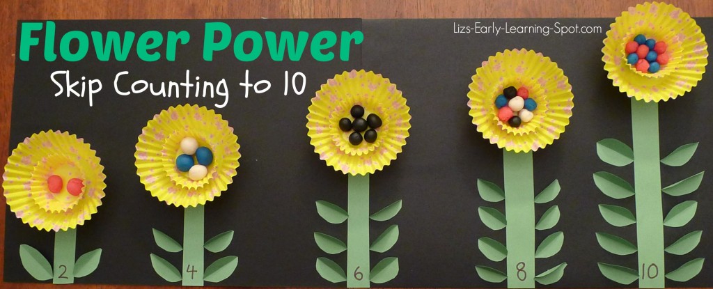 Skip Counting to 10 Flower Craftivity - Liz's Early Learning Spot
