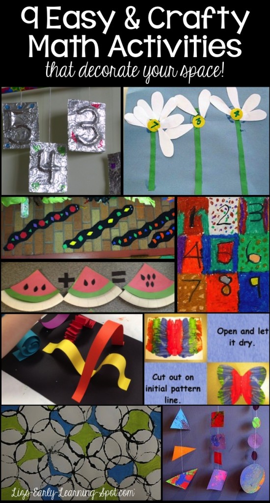 9 easy and crafty math activities lizs early learning spot
